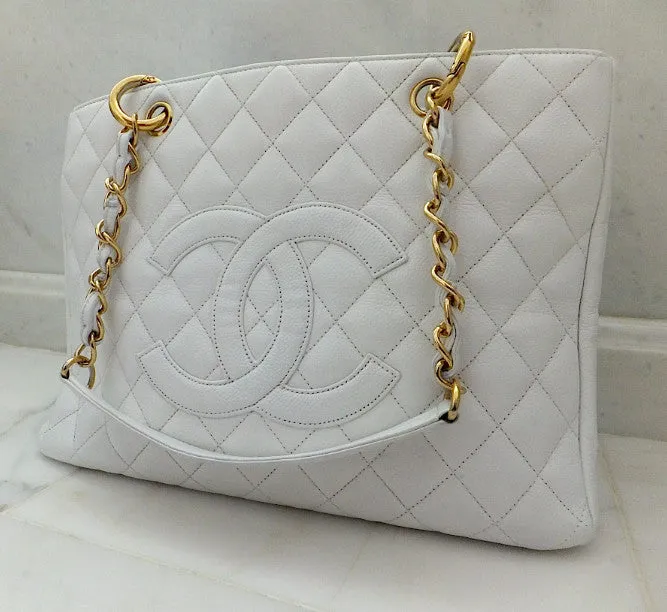 Authentic Chanel Caviar White (GST)