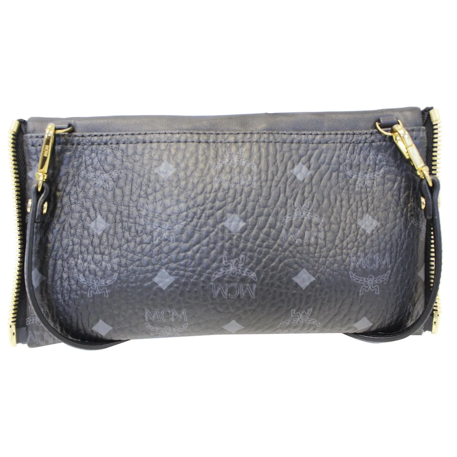MCM Visetos Crossbody Bag Black