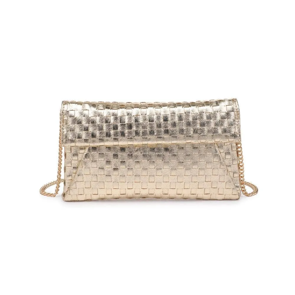 Priscilla Woven Clutch | Gold