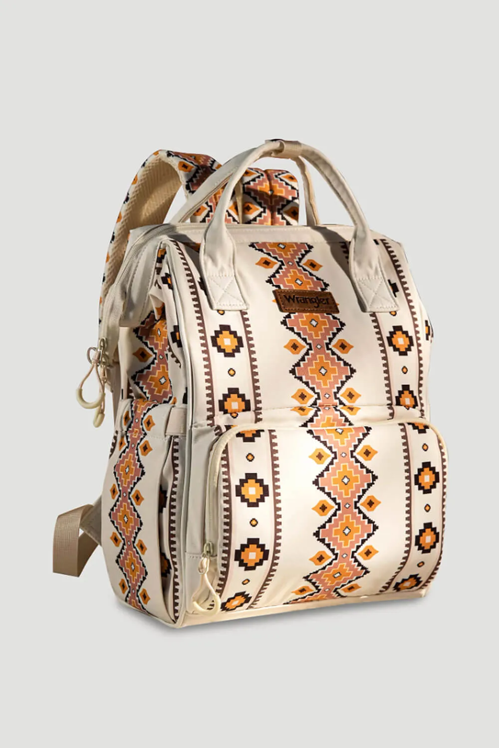 Wrangler Aztec Backpack for Women in Pink and Yellow | WG2204-9110-TN